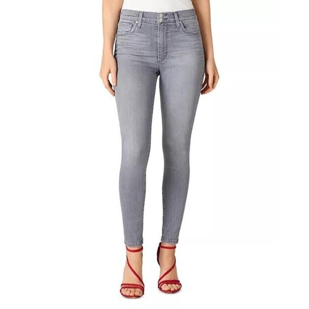 $179 Joe's Jeans La Verne Gray High-Rise Skinny Ankle Stretch Jeans Designer 27